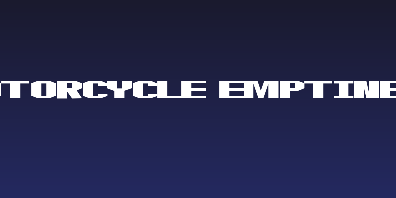 Motorcycle Emptiness Social Header