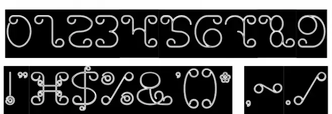 Motorcycle-Hollow-Inverse Font OTHER CHARS