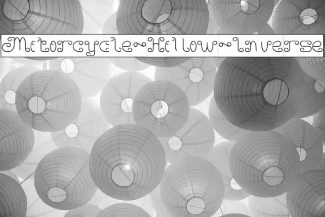 Motorcycle-Hollow-Inverse Font examples