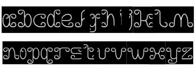 Motorcycle-Hollow-Inverse फ़ॉन्ट लोअरकेस