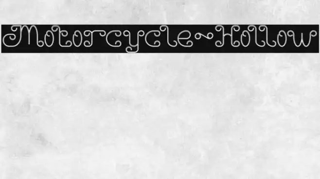 Motorcycle-Hollow Example 1