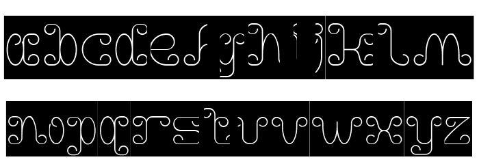 Motorcycle-Inverse Font LOWERCASE