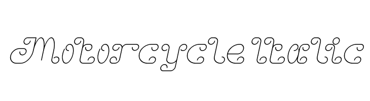Motorcycle Italic  لخطوط تنزيل