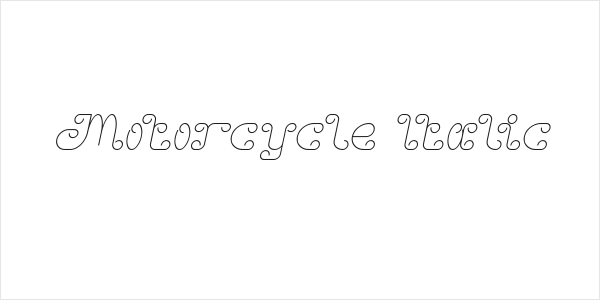Motorcycle Italic Logo