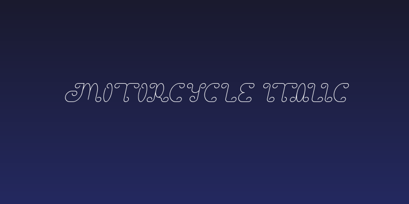 Motorcycle Italic Social Header