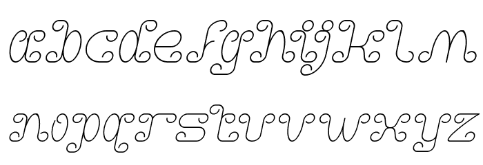 Motorcycle Italic Font LOWERCASE