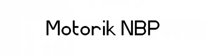Motorik NBP  Fuentes Gratis Descargar