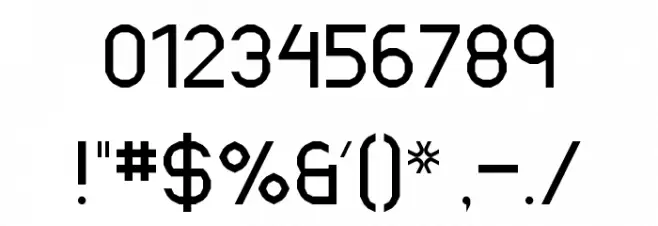 Motorik NBP Font OTHER CHARS