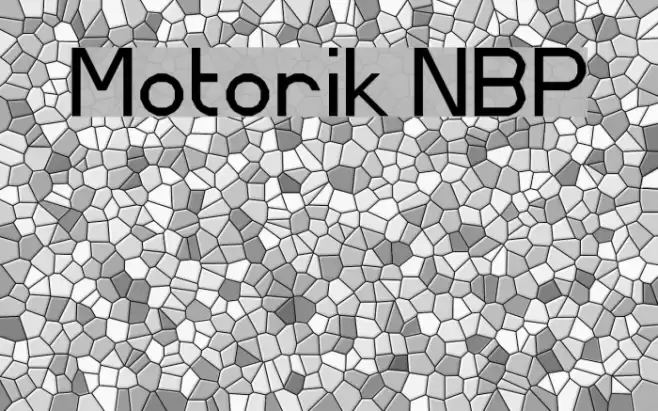 Motorik NBP Font examples