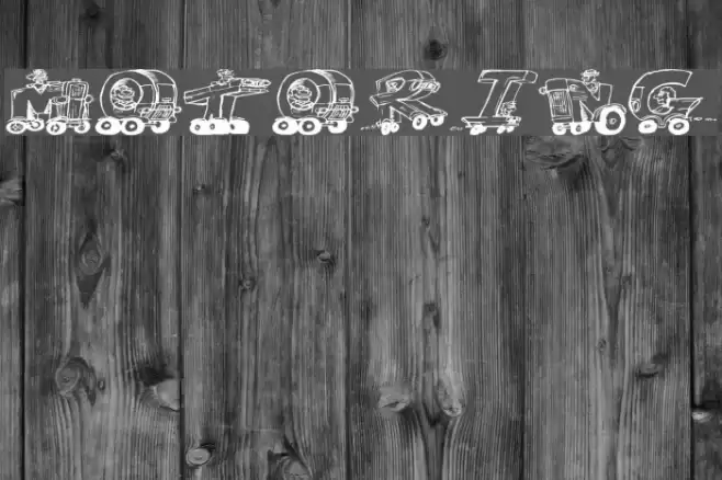 Motoring Font examples