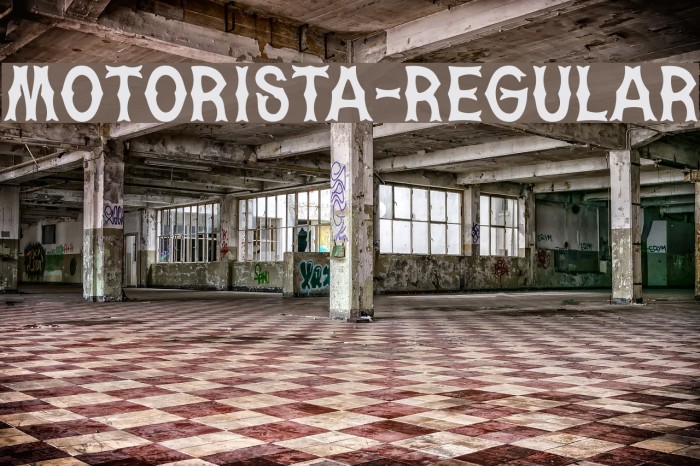 Motorista-Regular Шрифта examples