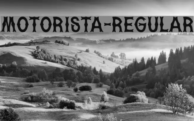 Motorista-Regular Font examples