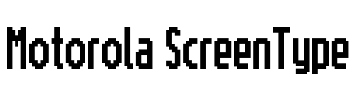 Motorola ScreenType Font