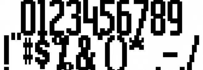 Motorola ScreenType Schriftart Anderer Schreiben