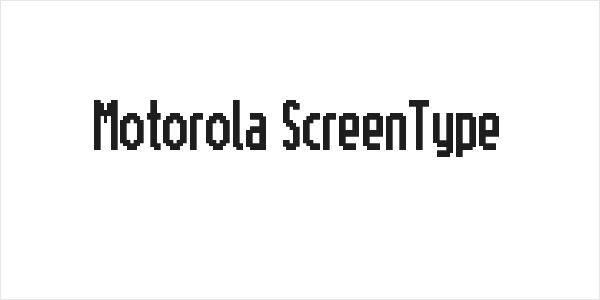 Motorola ScreenType Logo