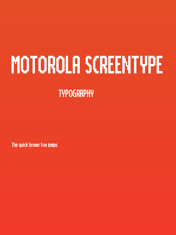 Motorola ScreenType Poster