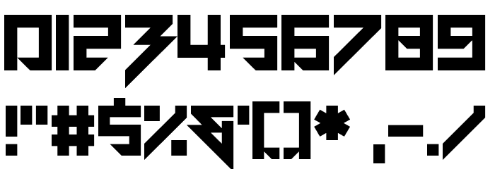 Motorstrike Font OTHER CHARS