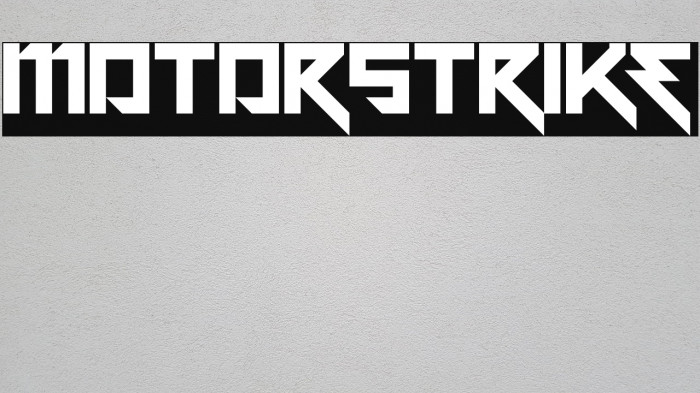 Motorstrike Font examples