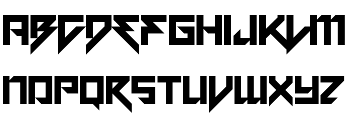 Motorstrike Font LOWERCASE