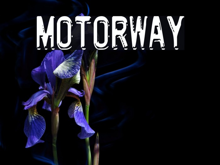 Motorway Font examples