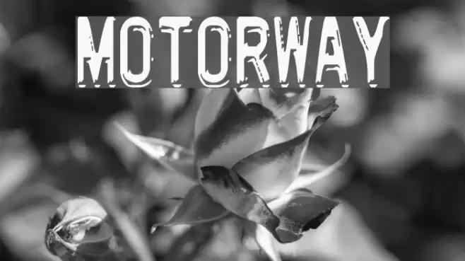 Motorway Font examples
