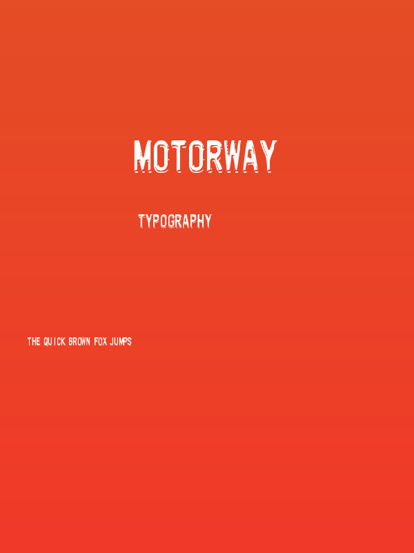 Motorway Poster