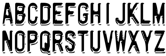 Motorway Font LOWERCASE