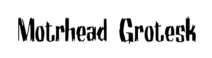 Motrhead Grotesk  Fuentes Gratis Descargar