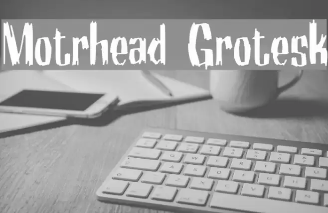 Motrhead Grotesk Font examples