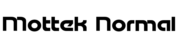 Mottek Normal  Frei Schriftart Herunterladen