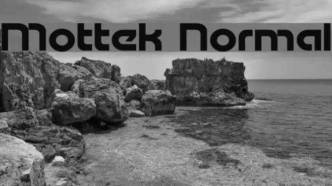 Mottek Normal Schriftart examples