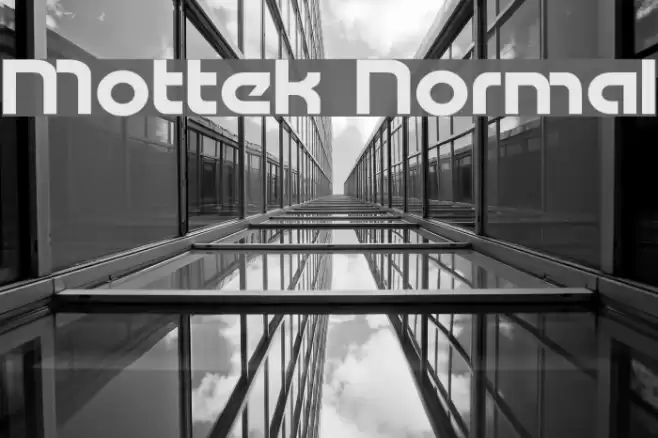 Mottek Normal Schriftart examples