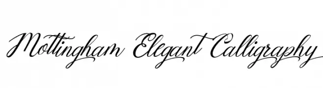 Mottingham Elegant Calligraphy  baixar fontes gratis