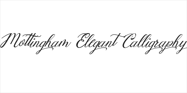Mottingham Elegant Calligraphy Logo
