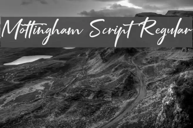Mottingham Script Regular Font examples
