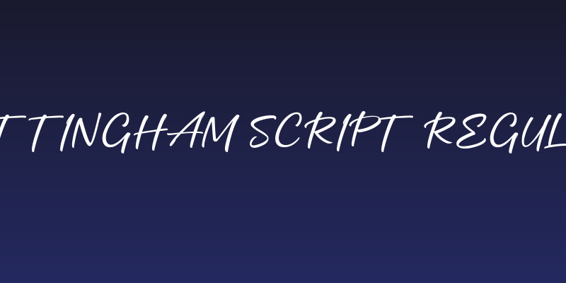 Mottingham Script Regular Social Header