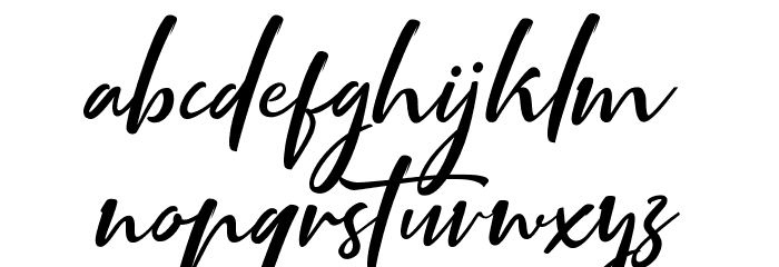 Mottingham Script Regular Font LOWERCASE