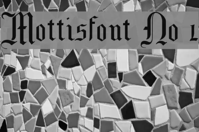 Mottisfont No 1 Font examples