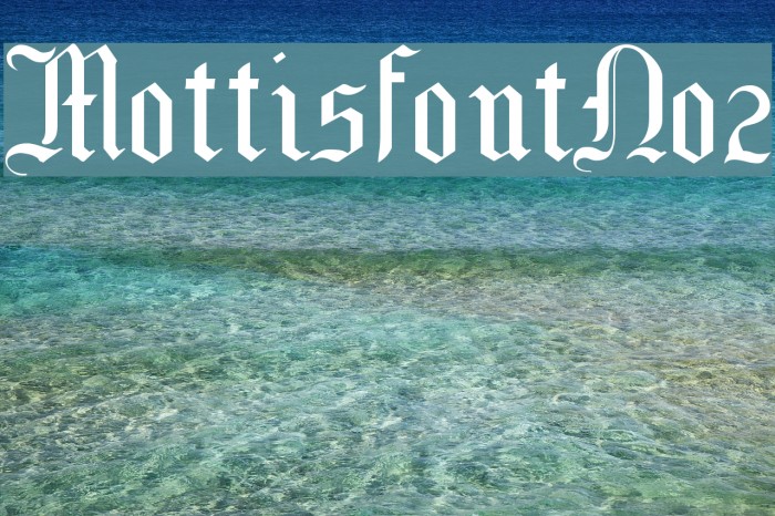 MottisfontNo2 Font examples