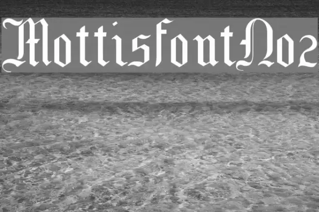 MottisfontNo2 Font examples
