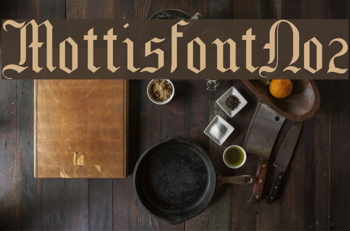 MottisfontNo2 Font examples
