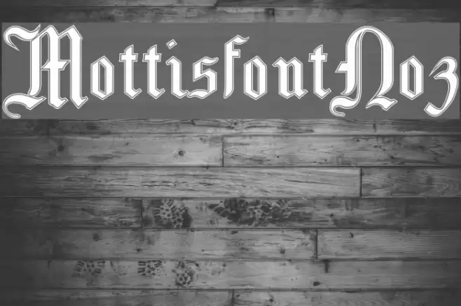 MottisfontNo3 Font examples