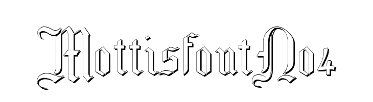MottisfontNo4 Font