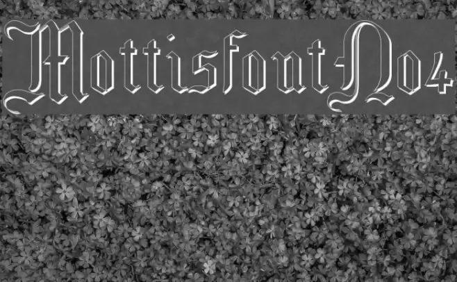 MottisfontNo4 Font examples