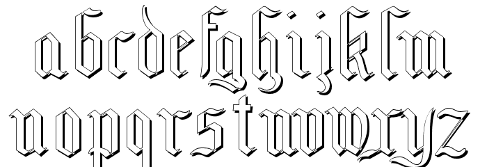 MottisfontNo4 Font LOWERCASE