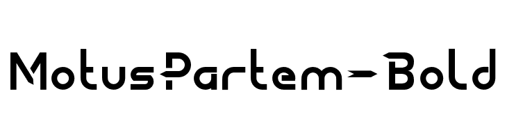 MotusPartem-Bold  Frei Schriftart Herunterladen