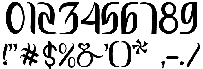 Moudhik Font OTHER CHARS