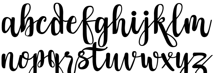 Moudhik Font LOWERCASE