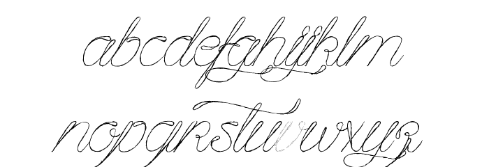 Mougatine Font LOWERCASE