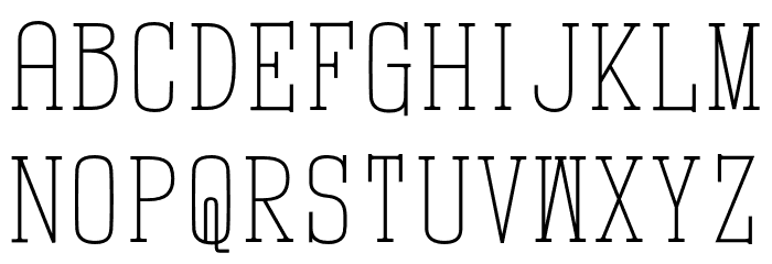 Moukoh Ultra Light フォント 大文字